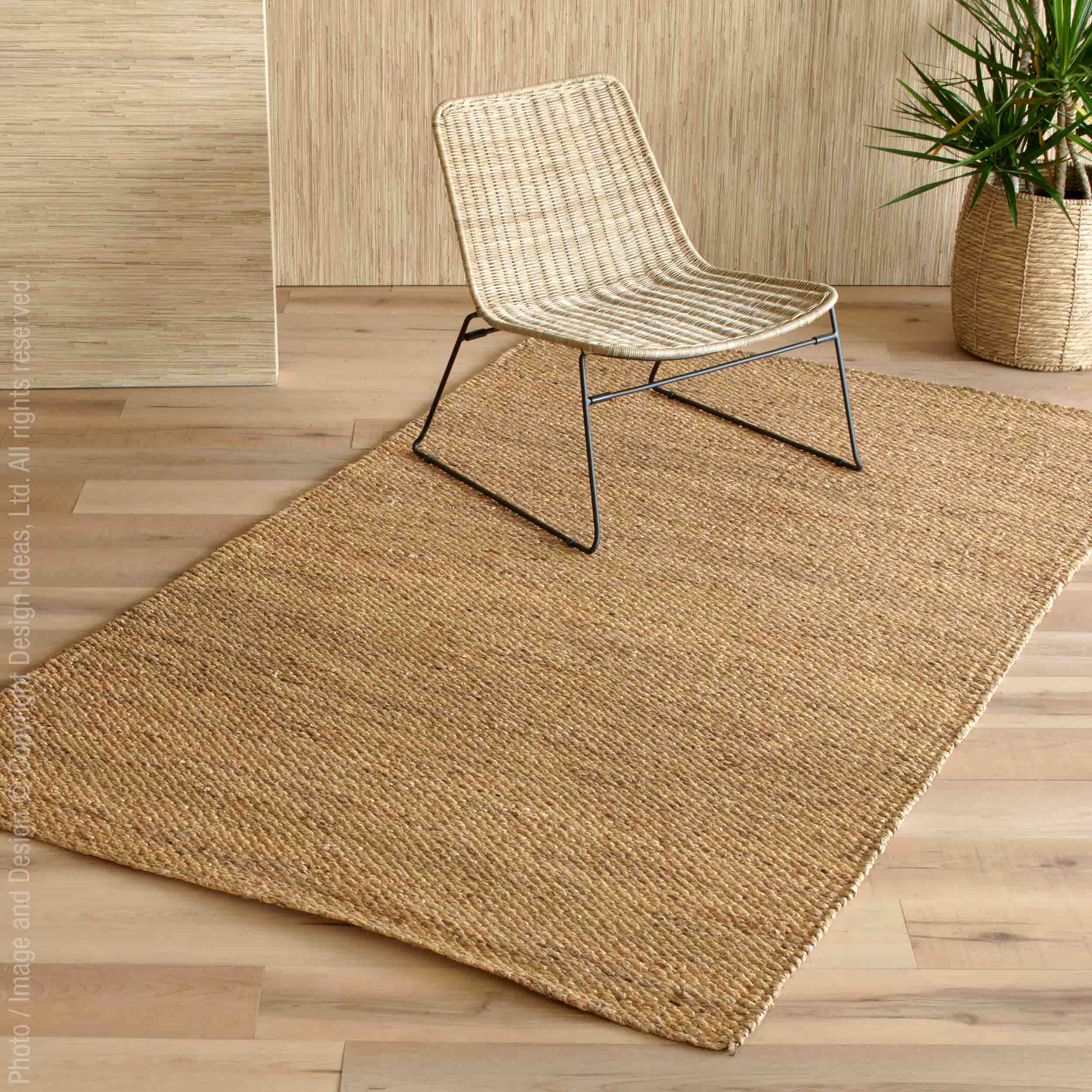 Trieste™ rug (60x96in.) - Natural | Image 1 | Premium Rug from the Trieste collection | made with Water Hyacinth Twine for long lasting use | texxture