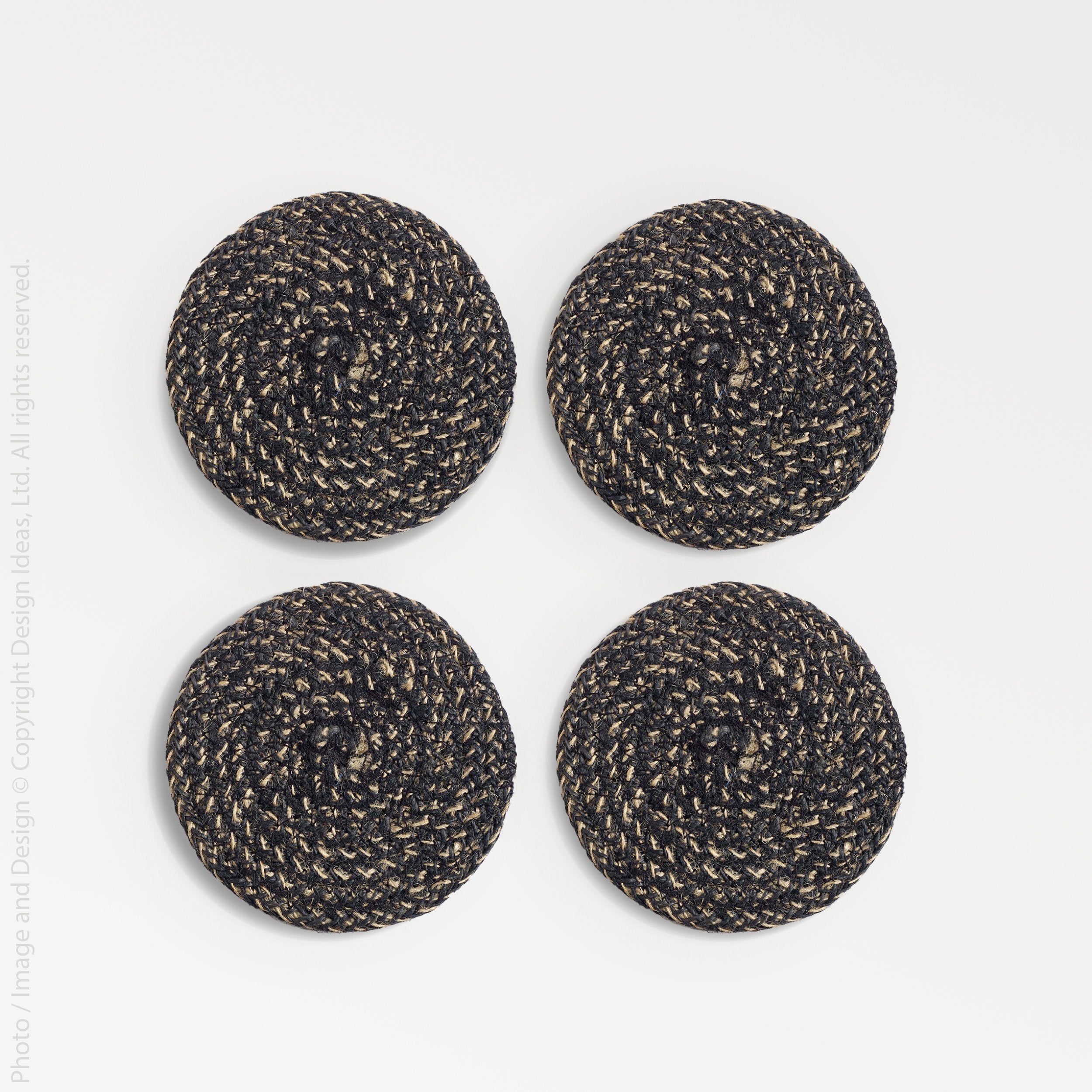 Melia™ Woven Jute Coasters (set of 4) - Sand | Image 6 | Premium Coaster from the Melia collection | made with Jute for long lasting use | texxture