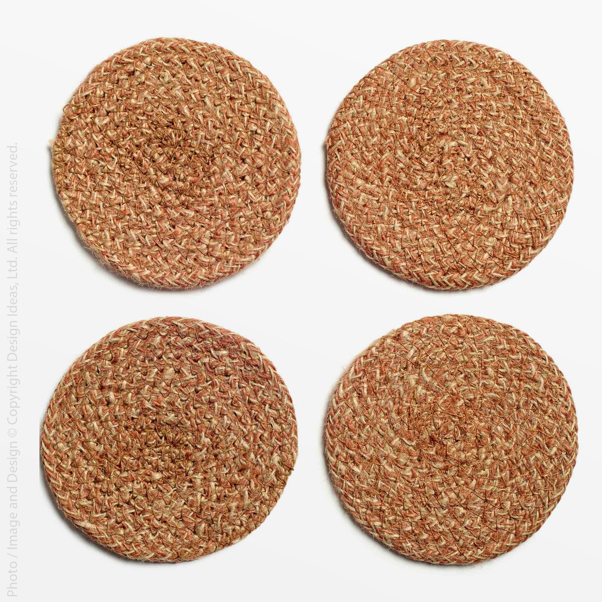 Woven Jute Coasters (Set of 4) Woven Jute Coasters (Set of 4)