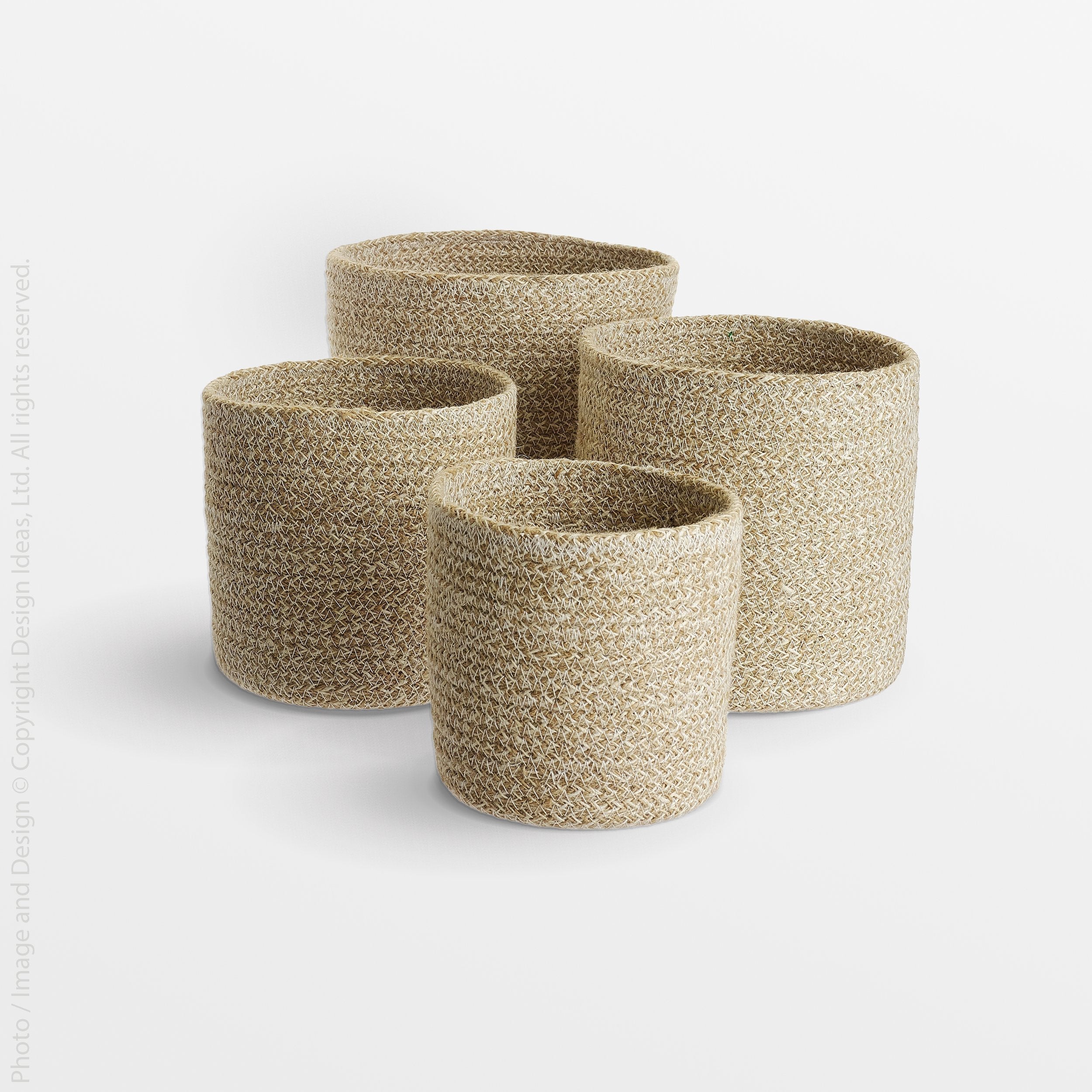 Melia™ baskets (set of 4) - Black | Image 1 | Premium Basket from the Melia collection | made with Jute for long lasting use | texxture