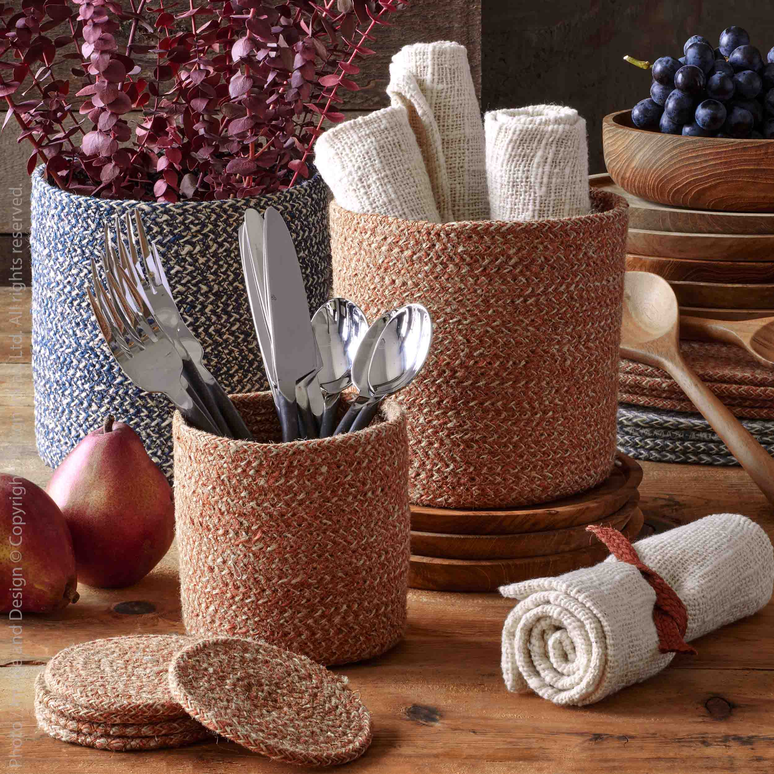 Melia™ Woven Jute Baskets (set of 4)