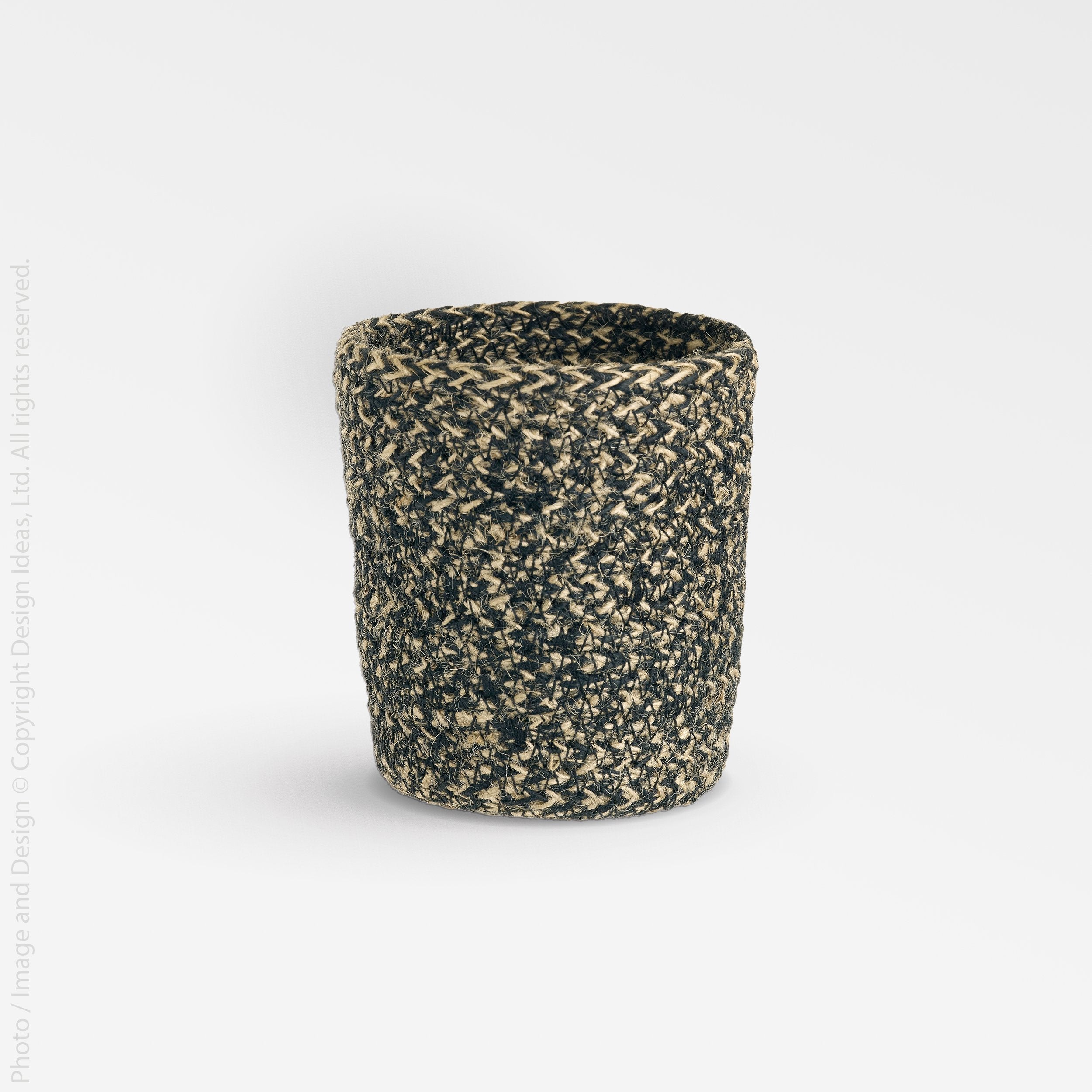 Melia™ pencil cup - Black | Image 5 | Premium Organizer from the Melia collection | made with Jute for long lasting use | texxture