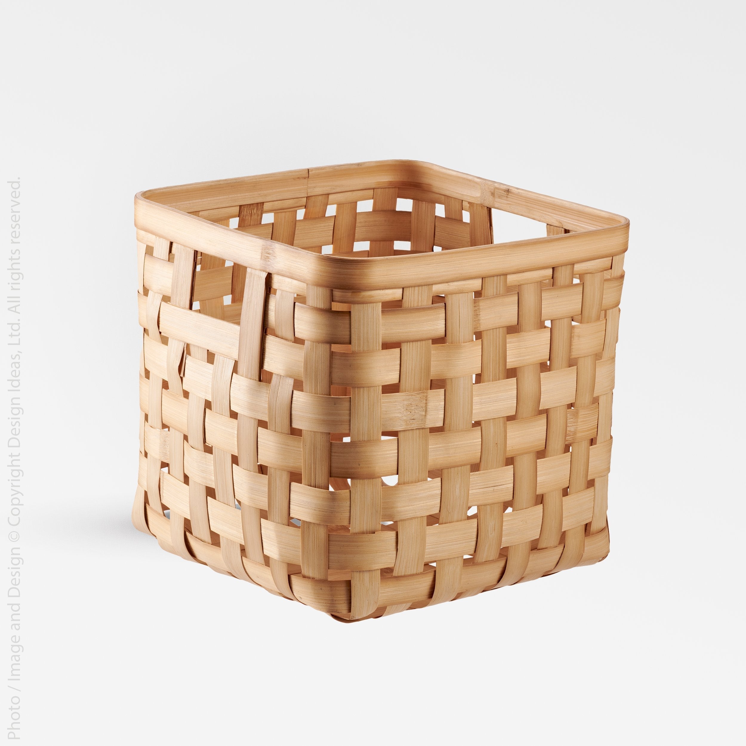 Bahmi™ storage cube (13x13x13in) - Natural | Image 1 | Premium Bin from the Bahmi collection | made with Bamboo for long lasting use | texxture
