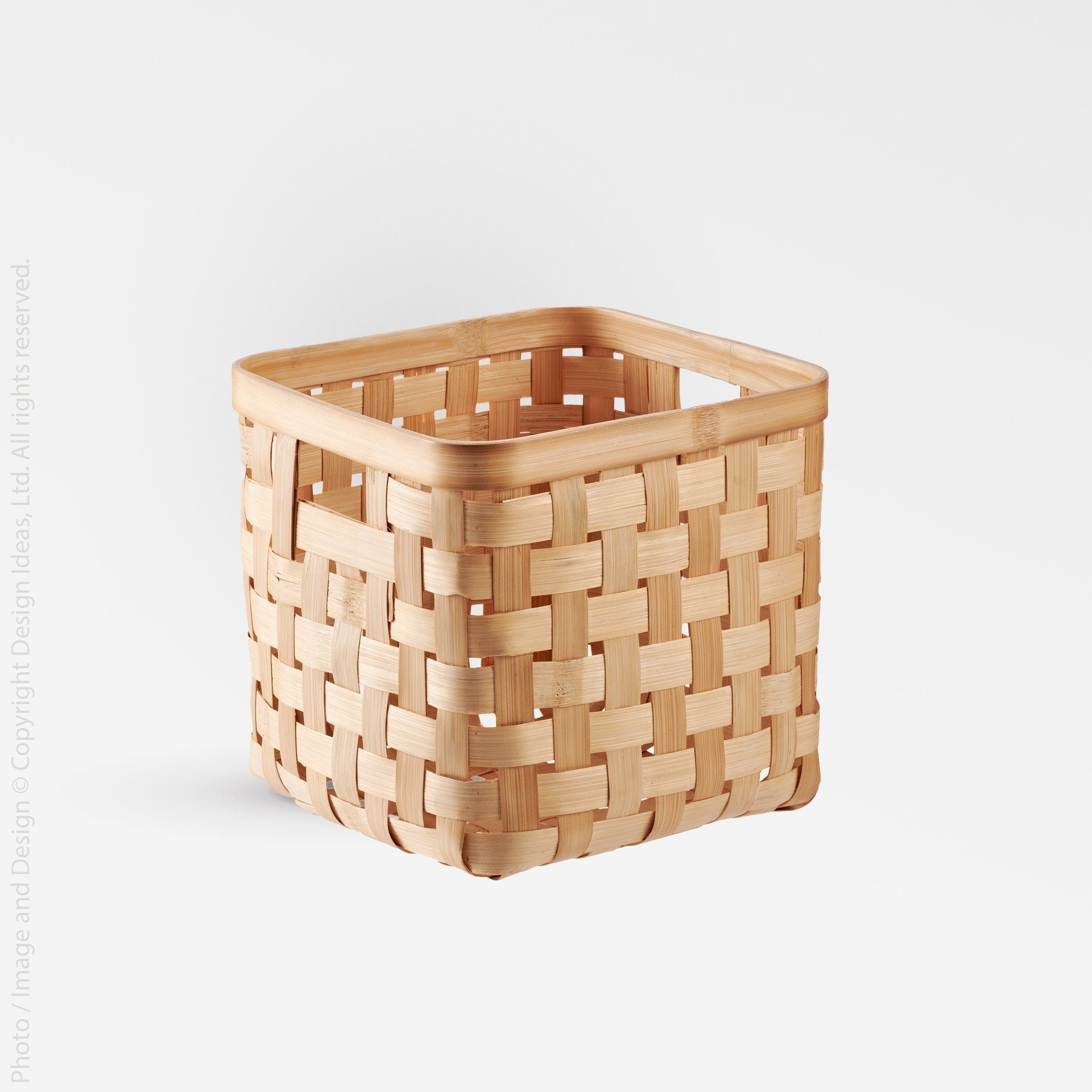 Bahmi™ storage cube (11x11x11in) - Natural | Image 1 | Premium Bin from the Bahmi collection | made with Bamboo for long lasting use | texxture