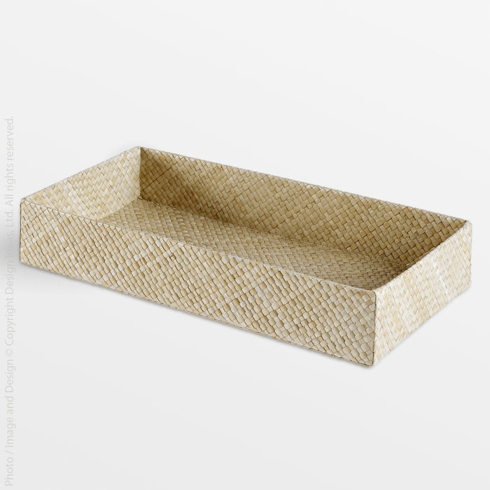 Java Pandan Drawer Organizer (6x12) - Natural Color | Image 1 | From the Java Collection | Exquisitely made with natural pandan for long lasting use | This organizer is sustainably sourced | texxture home