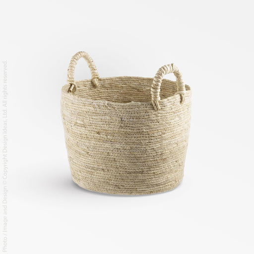 Maiz™ basket (medium: handles) - Natural | Image 1 | Premium Basket from the Maiz collection | made with Corn husk for long lasting use | sustainably sourced with recycled materials | texxture