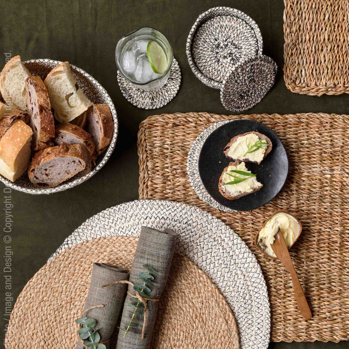 Melia™ bread bowl - White | Image 2 | Premium Bowl from the Melia collection | made with Jute for long lasting use | texxture