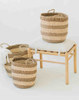 Camden™ Woven Seagrass Baskets (set of 3)