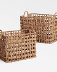 Vieste™ baskets (set of 2) - Natural | Image 2 | Premium Basket from the Vieste collection | made with Water Hyacinth for long lasting use | texxture