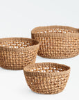 Fasano™ baskets (set of 3) - Natural | Image 5 | Premium Basket from the Fasano collection | made with Water Hyacinth for long lasting use | texxture