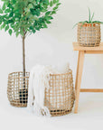 Ancona™ Woven Water Hyacinth Twine Basket (set of 3)