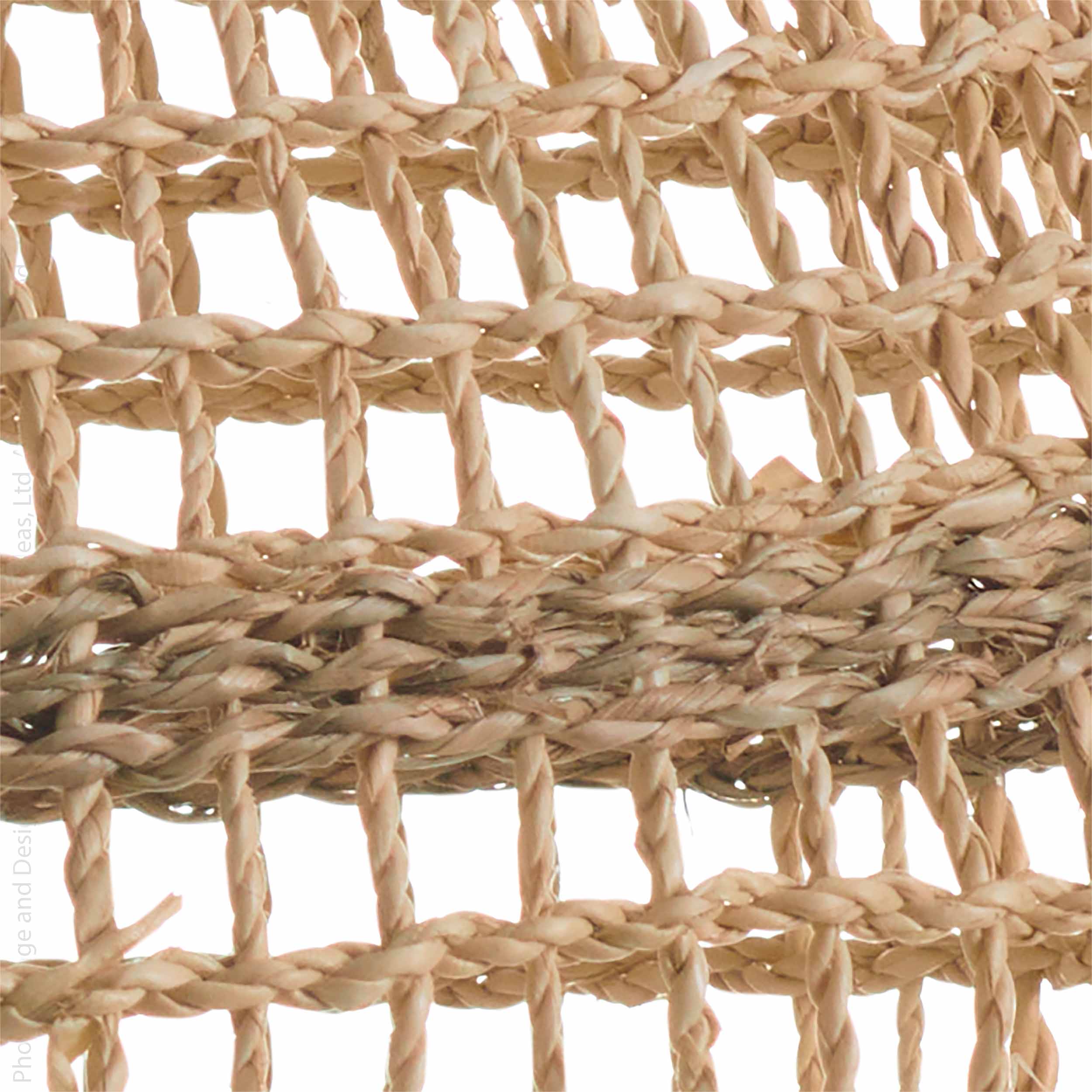 Nevis™  Woven Palm Leaf and Seagrass Lampshade