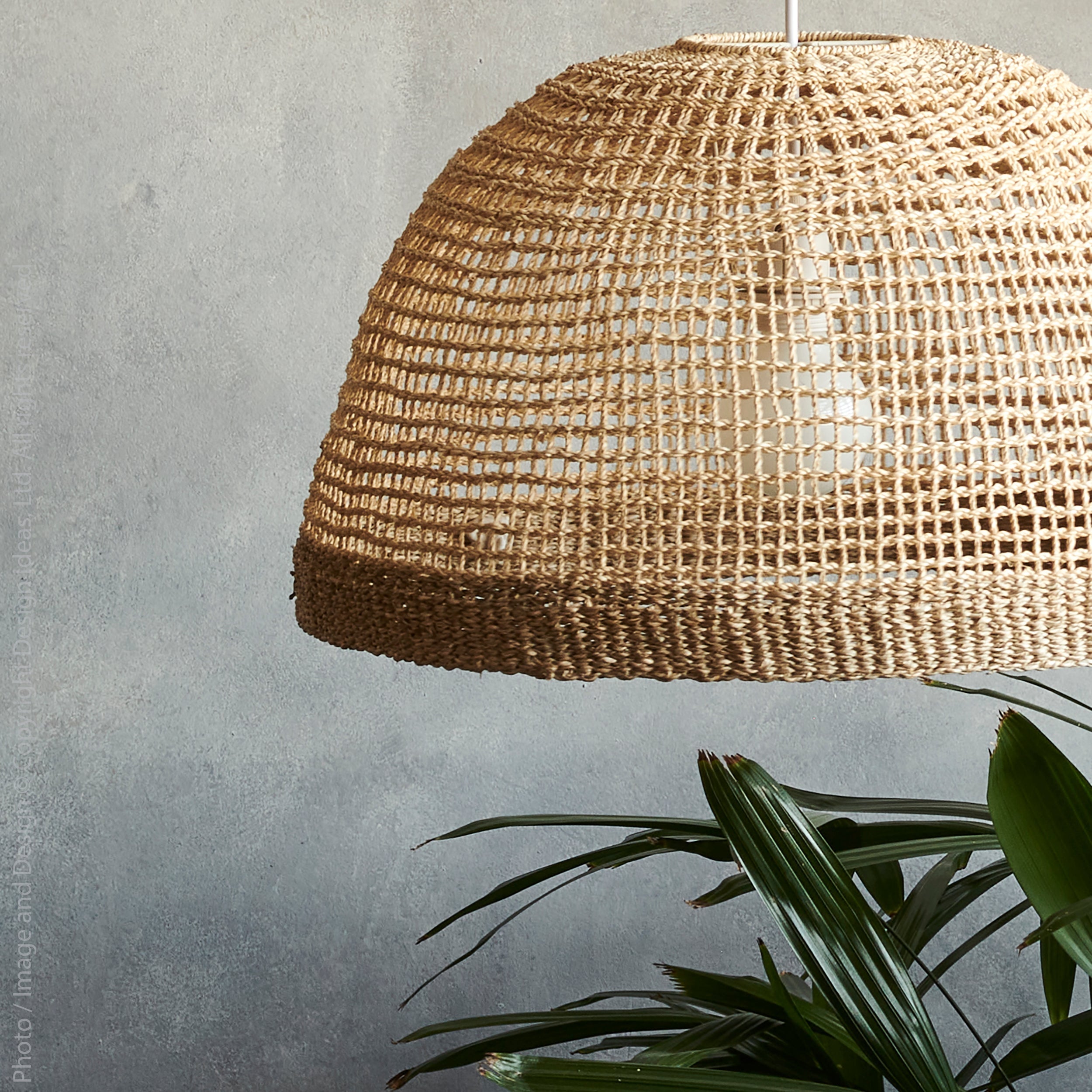 Cayman Seagrass Lampshade - natural Color | Image 2 | From the Cayman Collection | Exquisitely handmade with natural seagrass for long lasting use | Available in natural color | texxture home