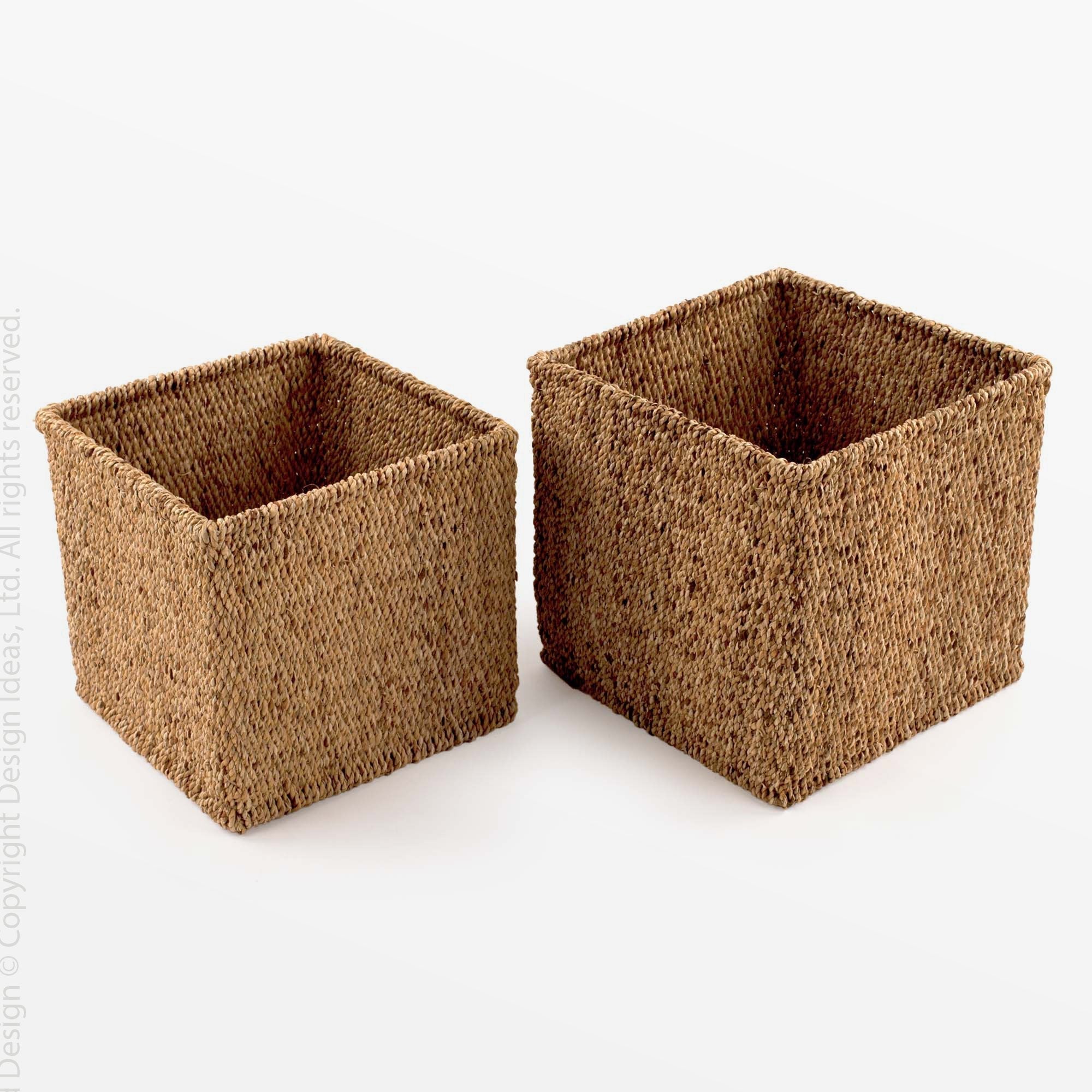 Yari™ baskets (set of 2) - Natural | Image 3 | Premium Basket from the Water Hyacinth collection | made with Water Hyacinth for long lasting use | texxture