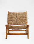 Copenhagen Banana Tree Bark Chair - Black Color | Image 1 | From the Copenhagen Collection | Expertly constructed with natural banana tree bark for long lasting use | Available in natural color | texxture home