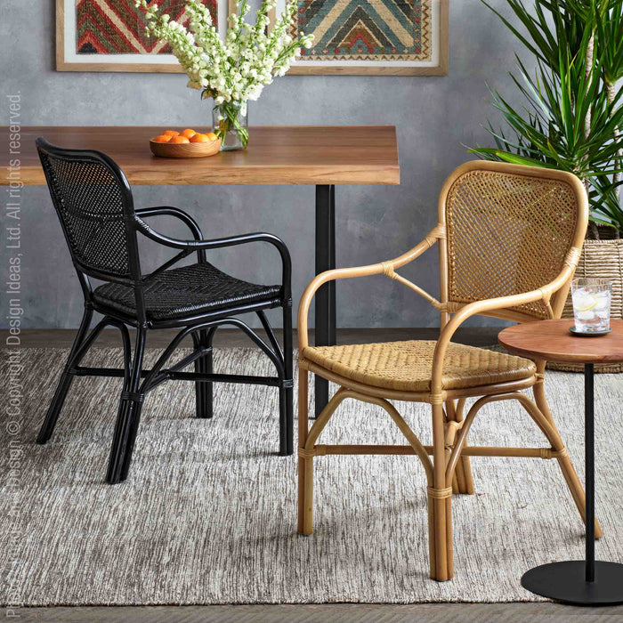 Lanai™ Chair - Black | Image 6 | Premium Chair from the Lanai collection | made with 100% Rattan Core for long lasting use | texxture
