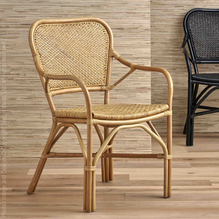 Lanai™ Chair - Natural | Image 4 | Premium Chair from the Lanai collection | made with 100% Rattan Core for long lasting use | texxture