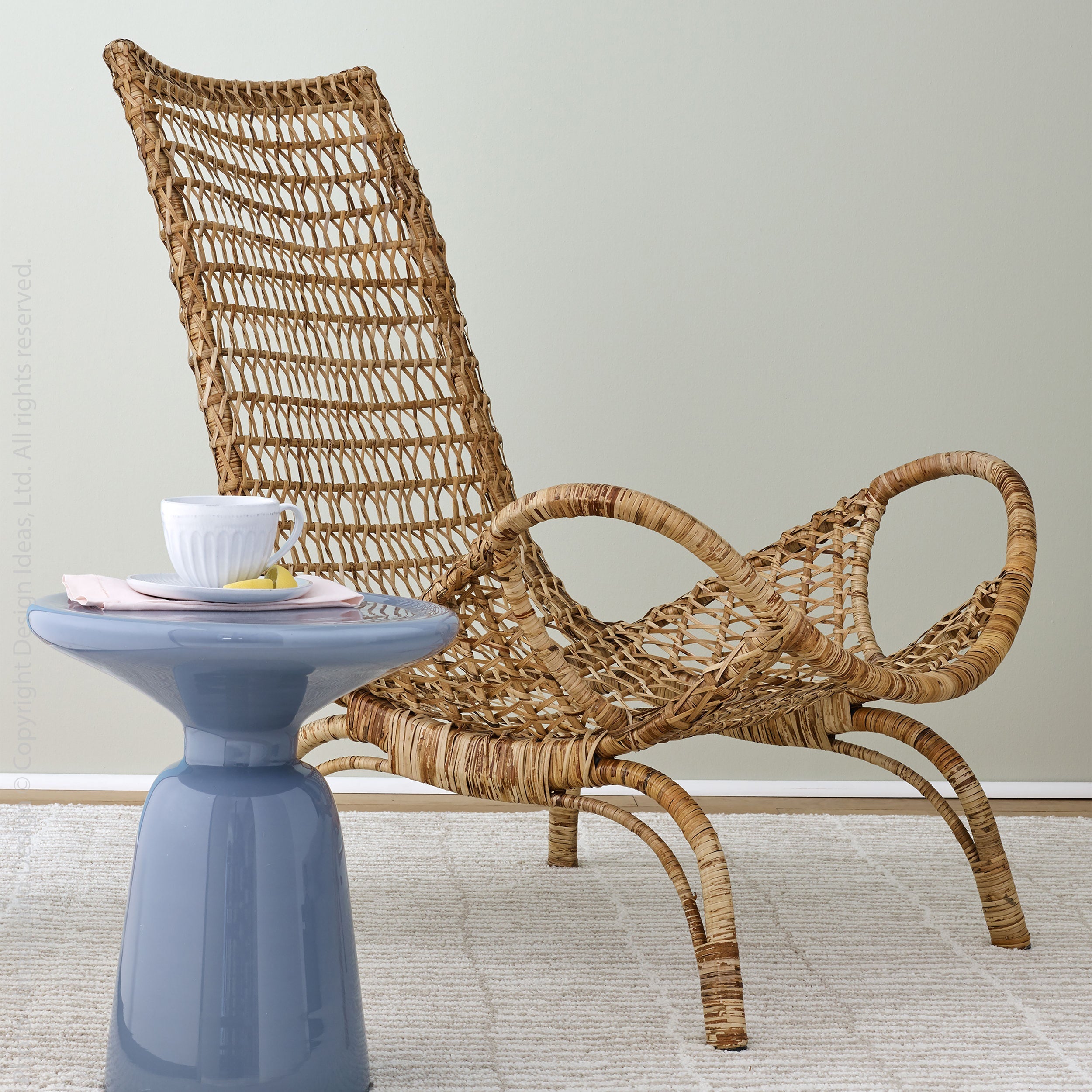 Lotus Rattan Chair   | Image 2 |  | Expertly handmade with natural rattan for long lasting use | texxture home