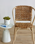 Lilas Rattan Bistro Chair Natural Color | Image 8 | From the Lilas Collection | Elegantly handmade with natural rattan for long lasting use | texxture home