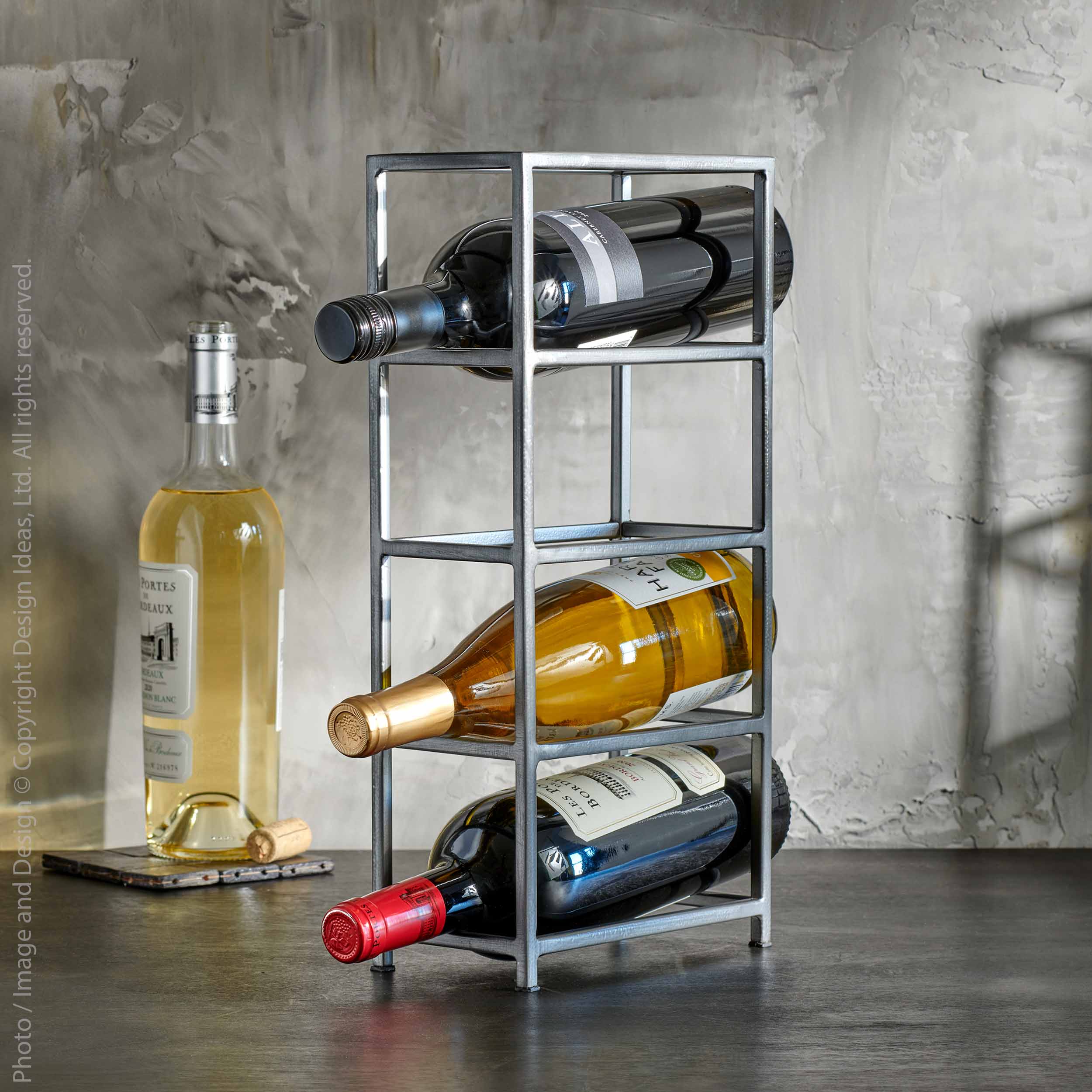 Framework™ Welded Iron Wine Rack - (colors: Natural) | Premium Bottle Holder from the Framework™ collection | made with Iron for long lasting use