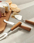 Fulton™ Handmade Stainless Steel and Acacia Wood Cheese Knives (set of 3) - (colors: Natural) | Premium Utensils from the Fulton™ collection | made with Stainless Steel and Acacia Wood for long lasting use