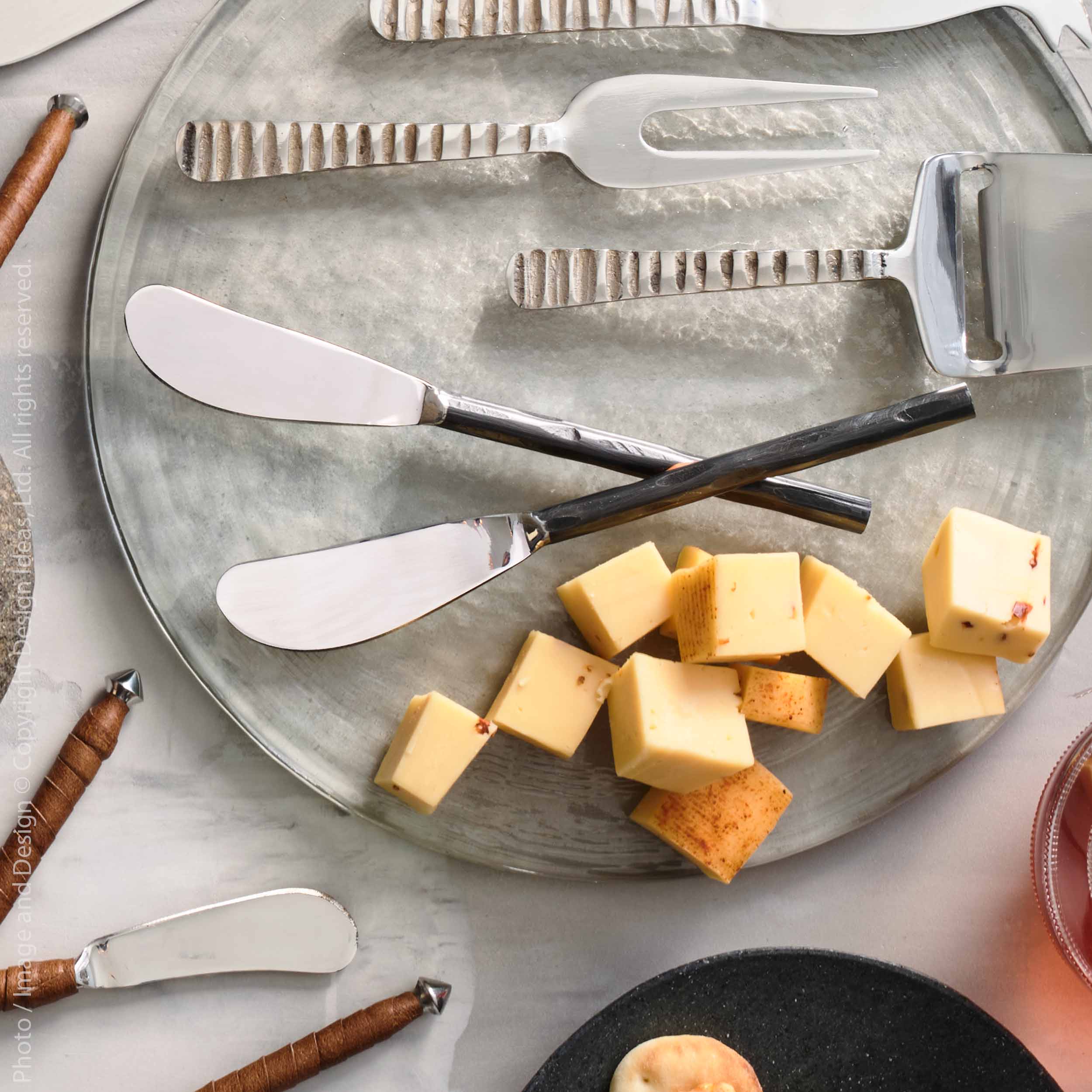 Tomini™ Hand Forged Stainless Steel Spreaders (Set of 4) - texxture™