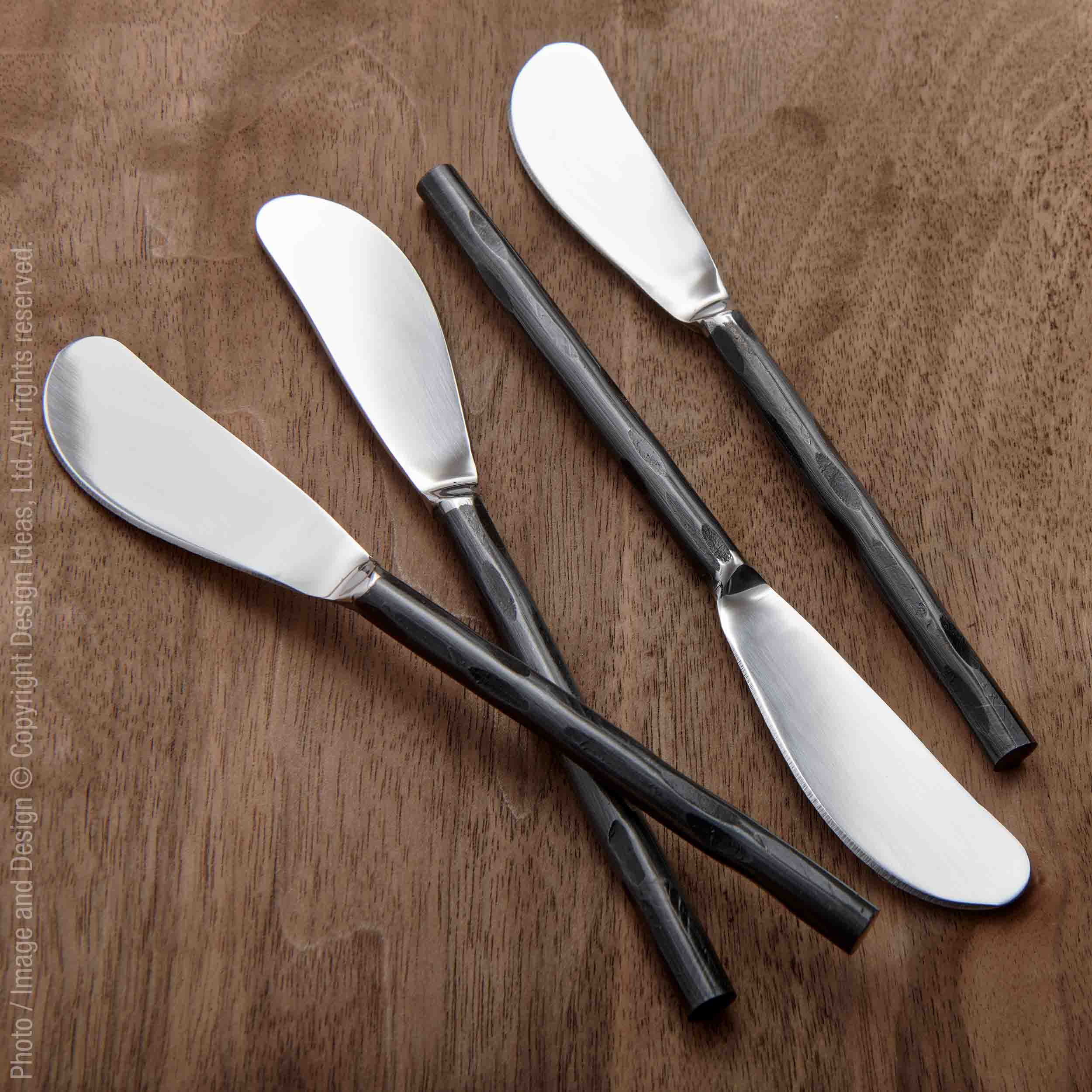 Tomini™ Hand Forged Stainless Steel Spreaders (Set of 4) - texxture™