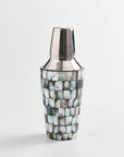 Abalon™ Handmade Stainless Steel and Mother of Pearl Cocktail Shaker - (colors: Silver) | Premium Utensils from the Abalon™ collection | made with Stainless Steel and Mother of Pearl for long lasting use