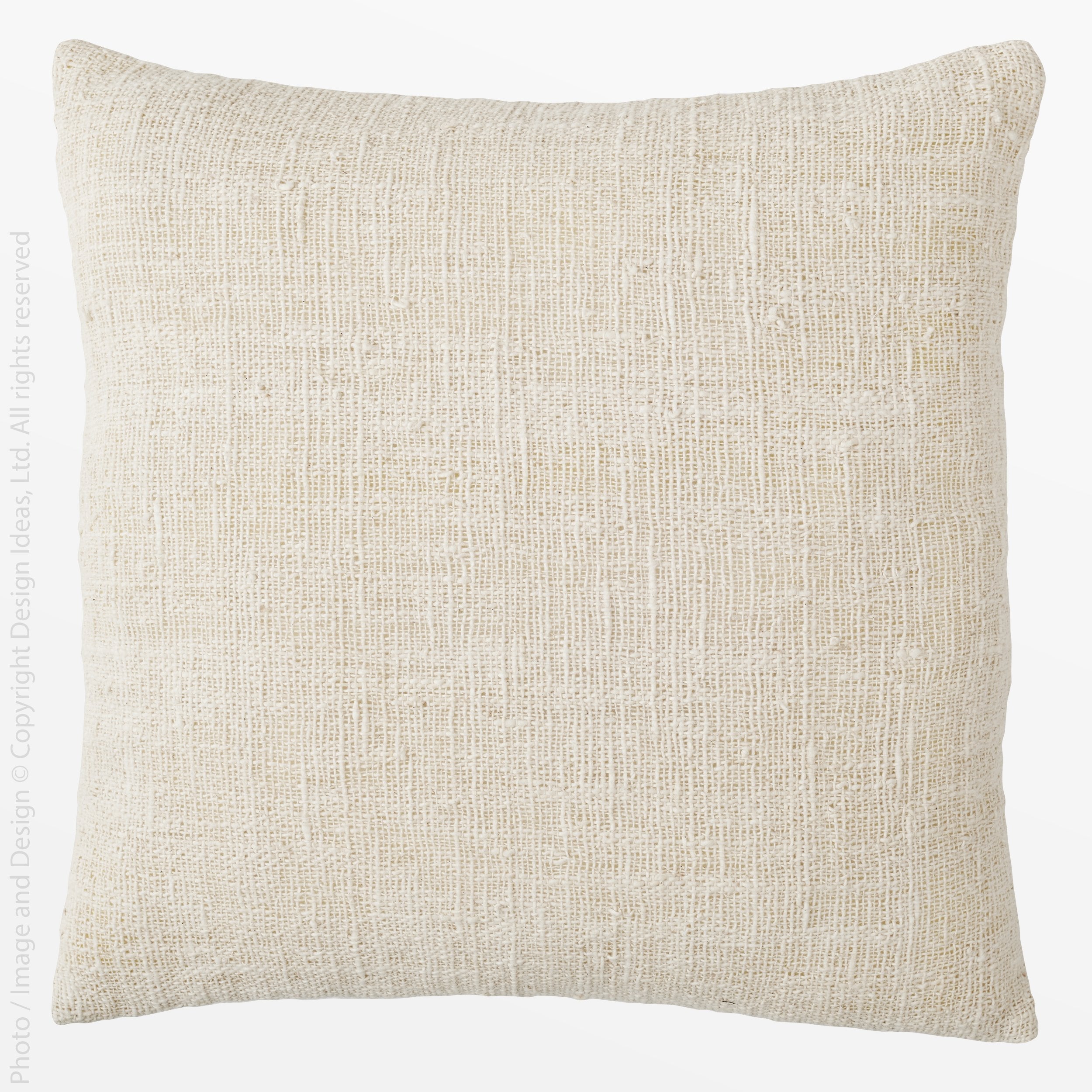 Capri Loosely Woven Cotton Cushion Cover (Large) - Black Color | Image 1 | From the Capri Collection | Elegantly Loosely Woven with natural cotton for long lasting use | Available in natural color | texxture home