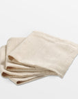 Capri Tightly Woven Cotton Napkins (Set of 4) - natural Color | Image 1 | From the Capri Collection | Expertly Tightly Woven with natural cotton for long lasting use | These napkins are sustainably sourced | Available in natural color | texxture home