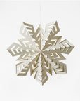 Flurry Paper Snowflake Arctic (Medium) - Natural Color | Image 1 | From the Flurry Collection | Skillfully made with natural paper for long lasting use | Available in white color | texxture home