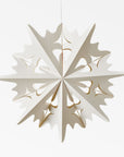 Flurry Paper Snowflake Crystal (Large) - Natural Color | Image 1 | From the Flurry Collection | Exquisitely made with natural paper for long lasting use | Available in white color | texxture home