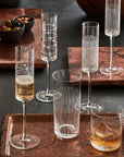 Endra™ champagne flutes (6 oz: set of 4) - Clear | Image 2 | Premium Glass from the Endra collection | made with Glass for long lasting use | texxture