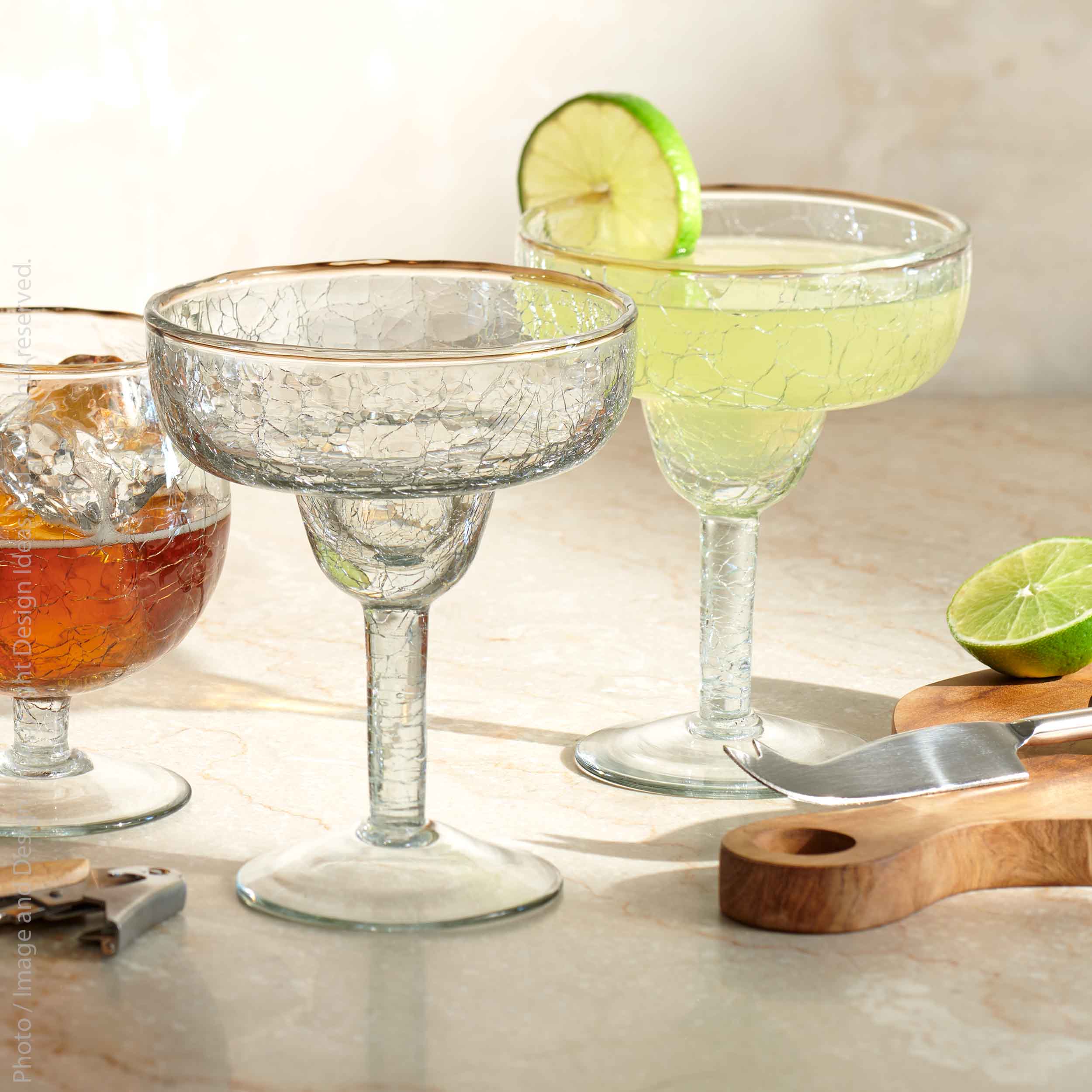 Norwell™ Margarita Glass (set of 4) - Mouth blown, hand made glass - 50% Recycled - (colors: Clear) | Premium Glass from the Norwell™ collection | made with Glass  - 50% Recycled for long lasting use