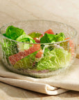Norwell™ Mouth Blown Glass Salad Bowl - (colors: Clear) | Premium Bowl from the Norwell™ collection | made with Glass  - 50% Recycled for long lasting use