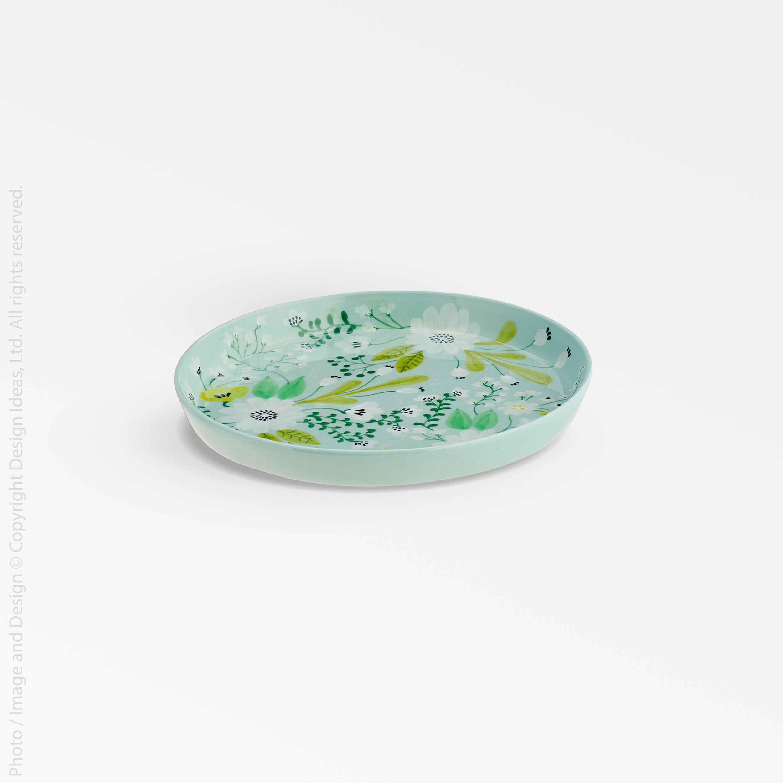 Bloomsbury™ plate - Mint | Image 1 | Premium Plate from the Bloomsbury collection | made with Kaolin clay for long lasting use | texxture