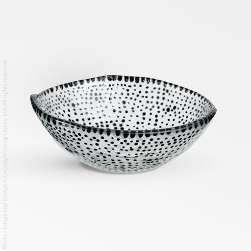 Vidra™ bowl (dots) - Black | Image 1 | Premium Bowl from the Vidra collection | made with Glass for long lasting use | texxture