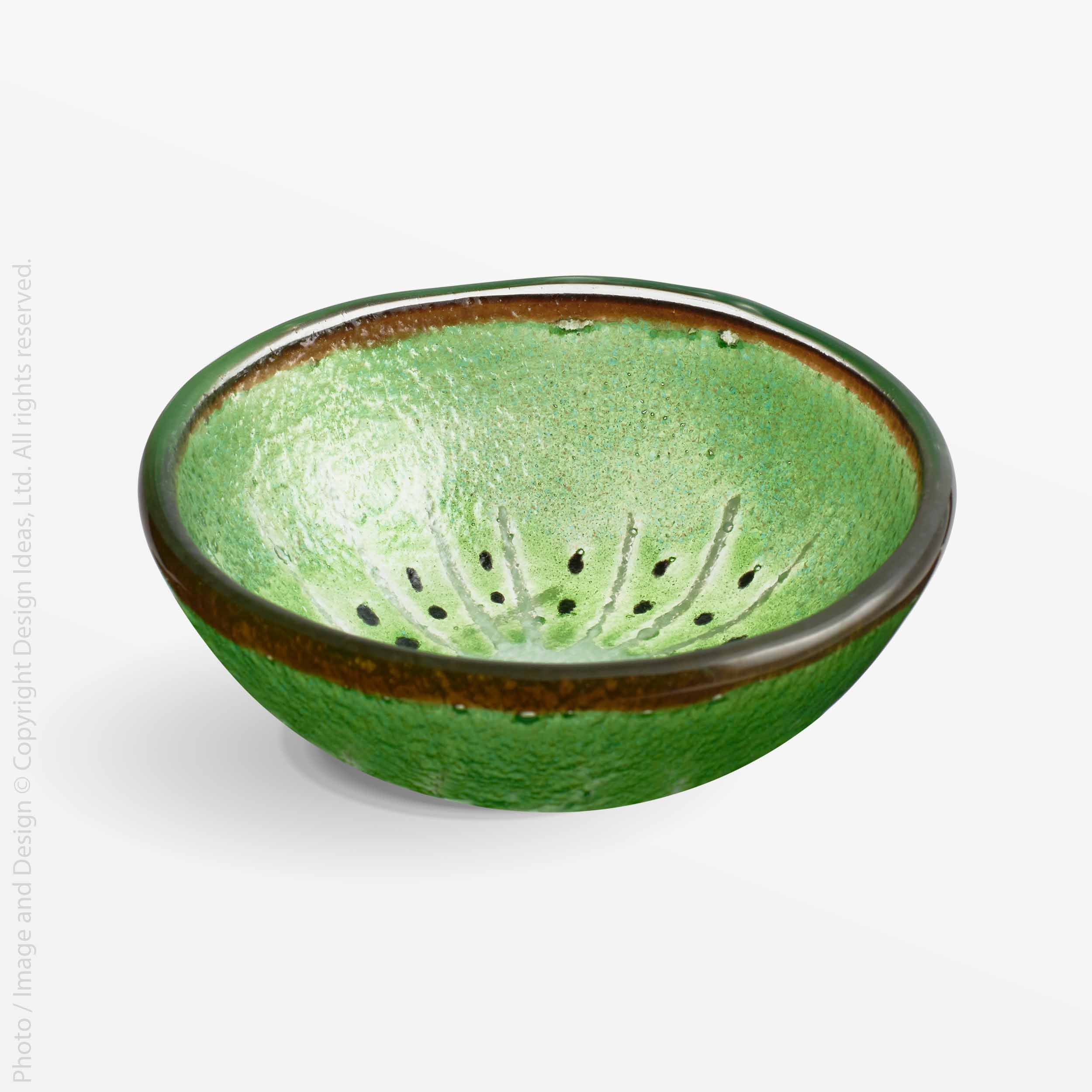 Papeete™ Hand Painted Glass Bowl (Kiwi)
