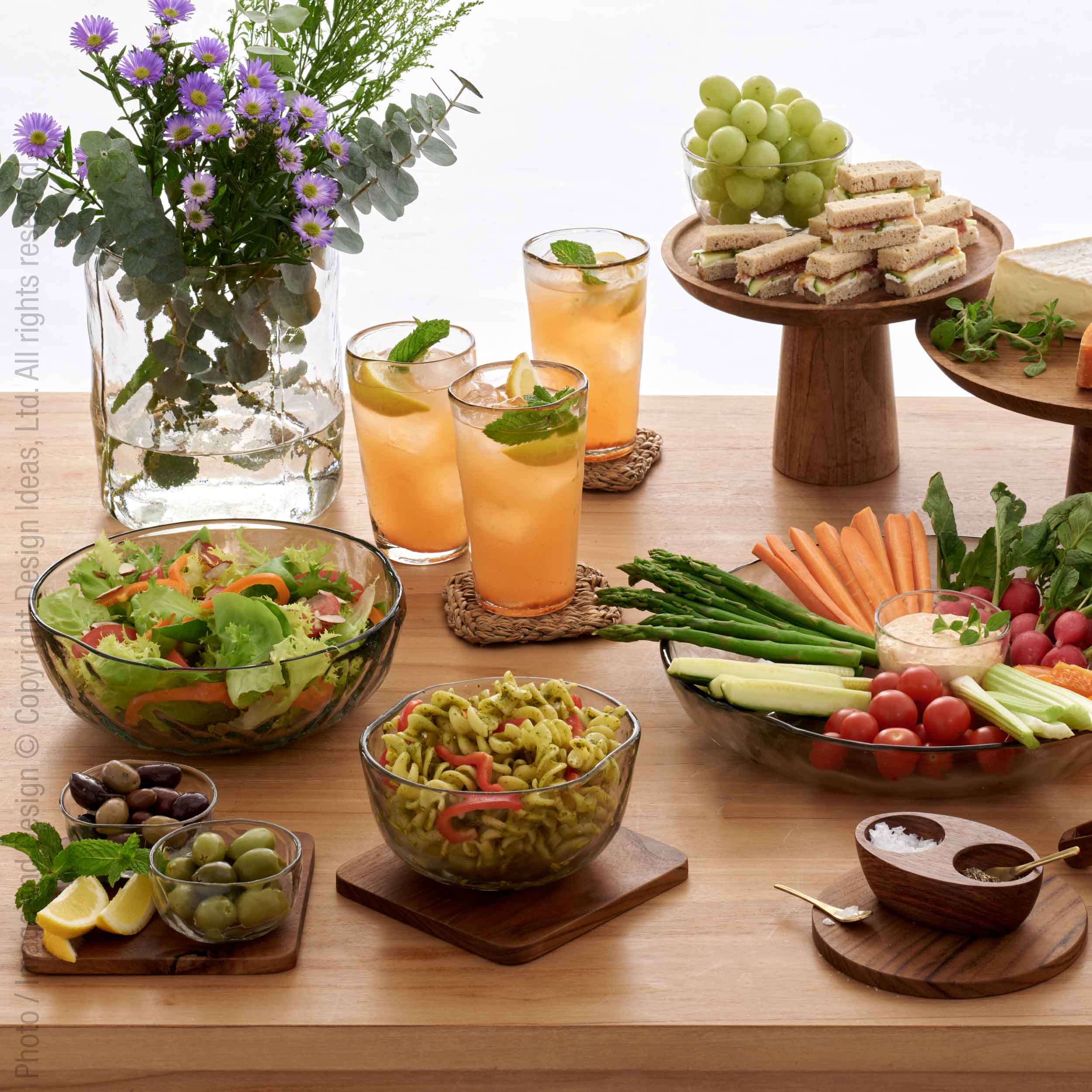 Wabisabi™ Glass Salad Bowl