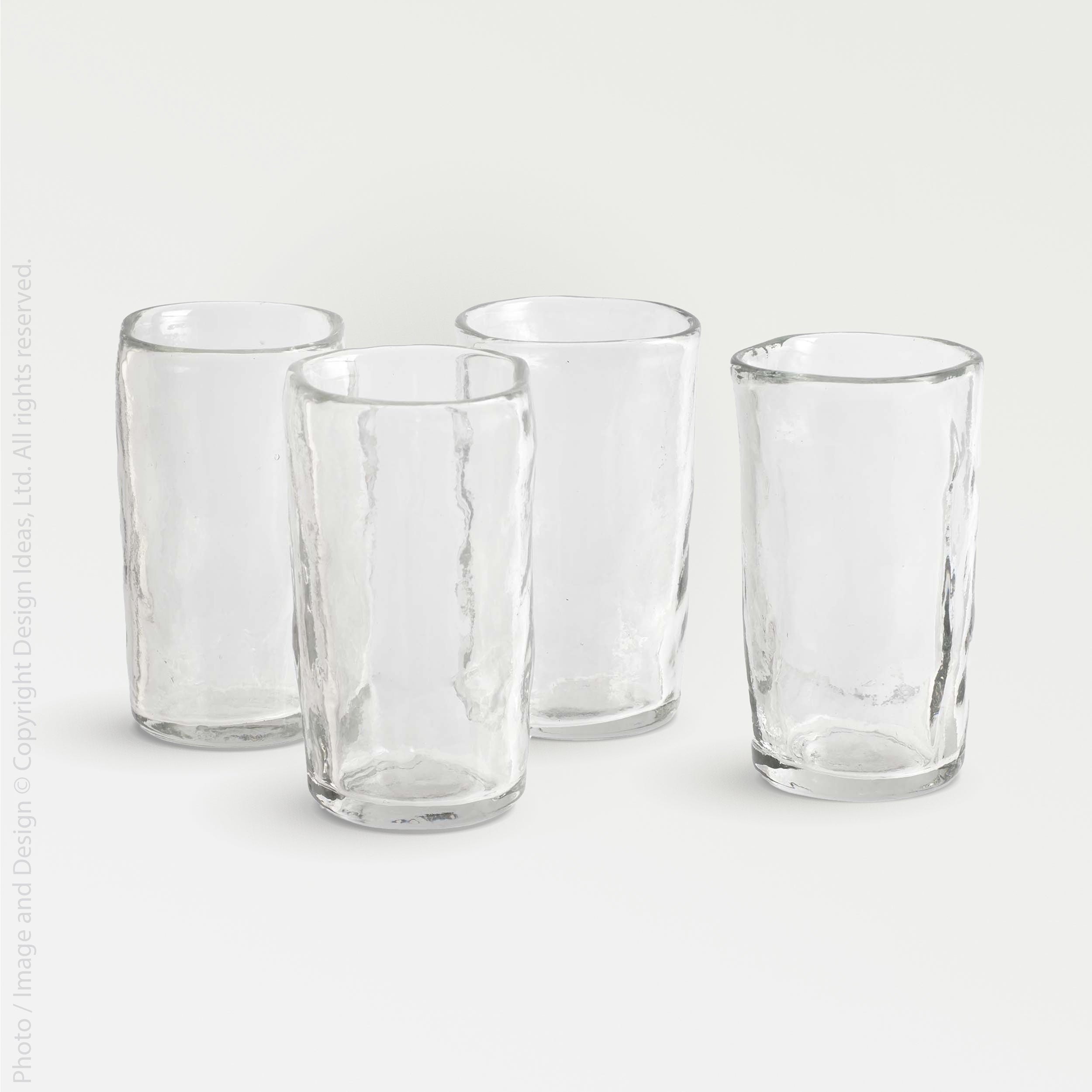 Wabisabi™ chasers - Clear | Image 7 | Premium Glass from the Wabisabi collection | made with Glass for long lasting use | texxture