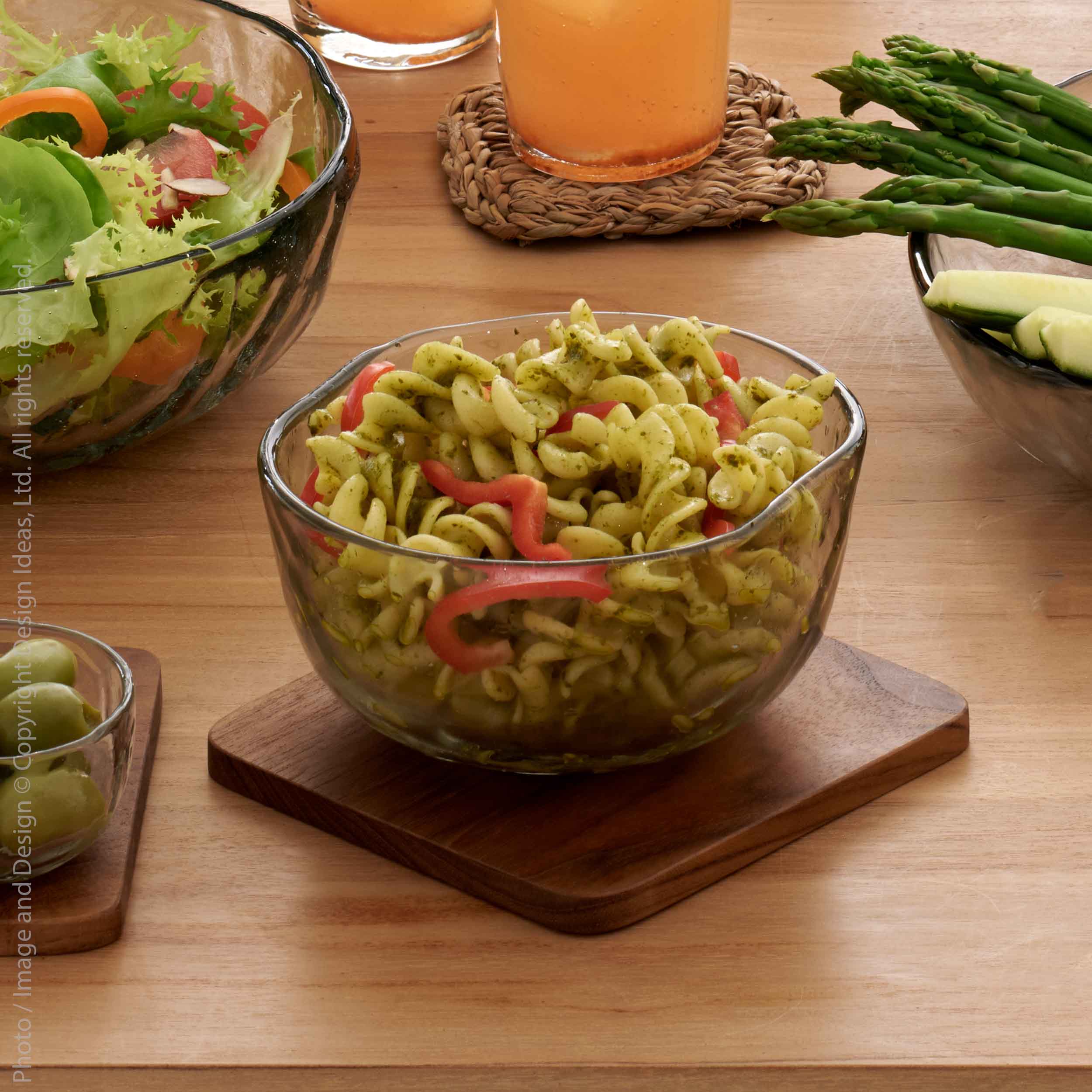 Wabisabi™ Hand Kneaded Glass Salad Bowl