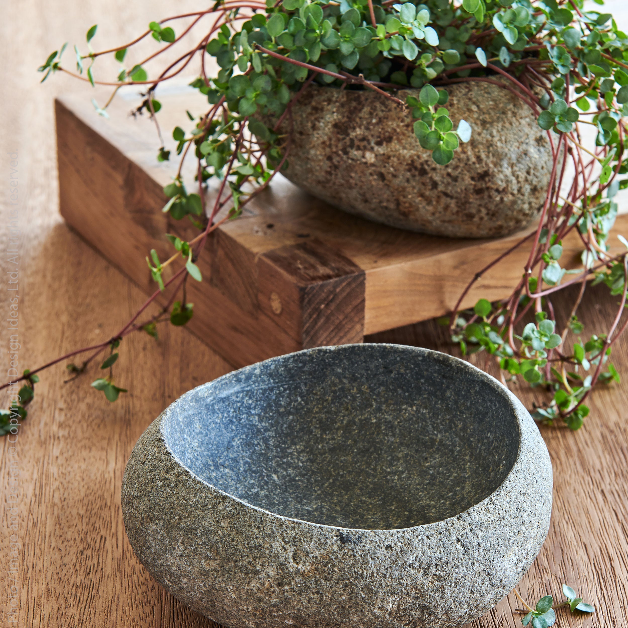 Stoneshard™ bowl (3.9 x 4.7 x 2 in.) - Gray | Image 2 | Premium Bowl from the Stoneshard collection | made with Riverstone for long lasting use | texxture