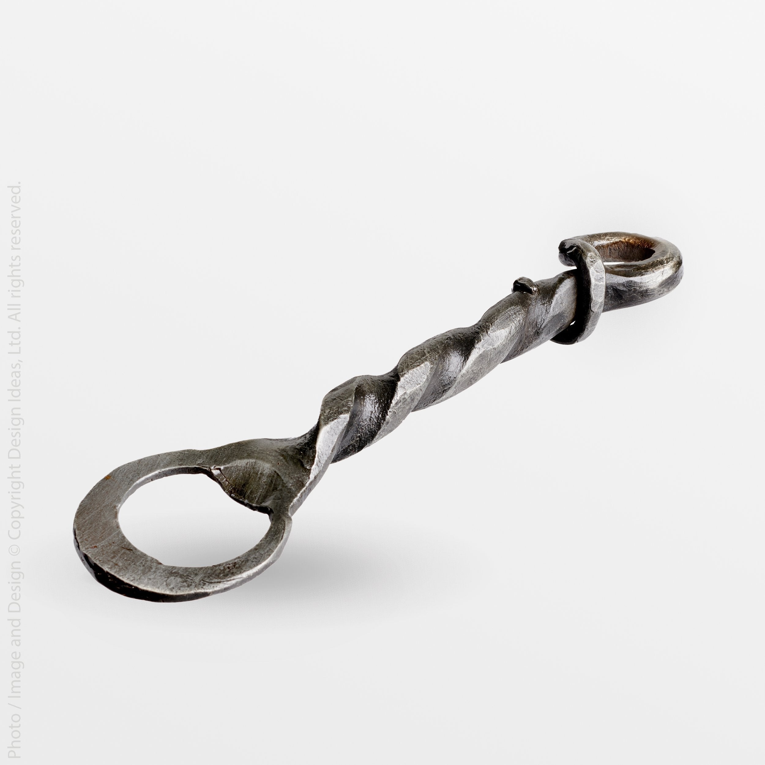 Brummel™ Hand Forged Stainless Steel Bottle Opener - Silver | Image 3 | Premium Bottle Opener from the Brummel collection | made with Stainless Steel for long lasting use | texxture