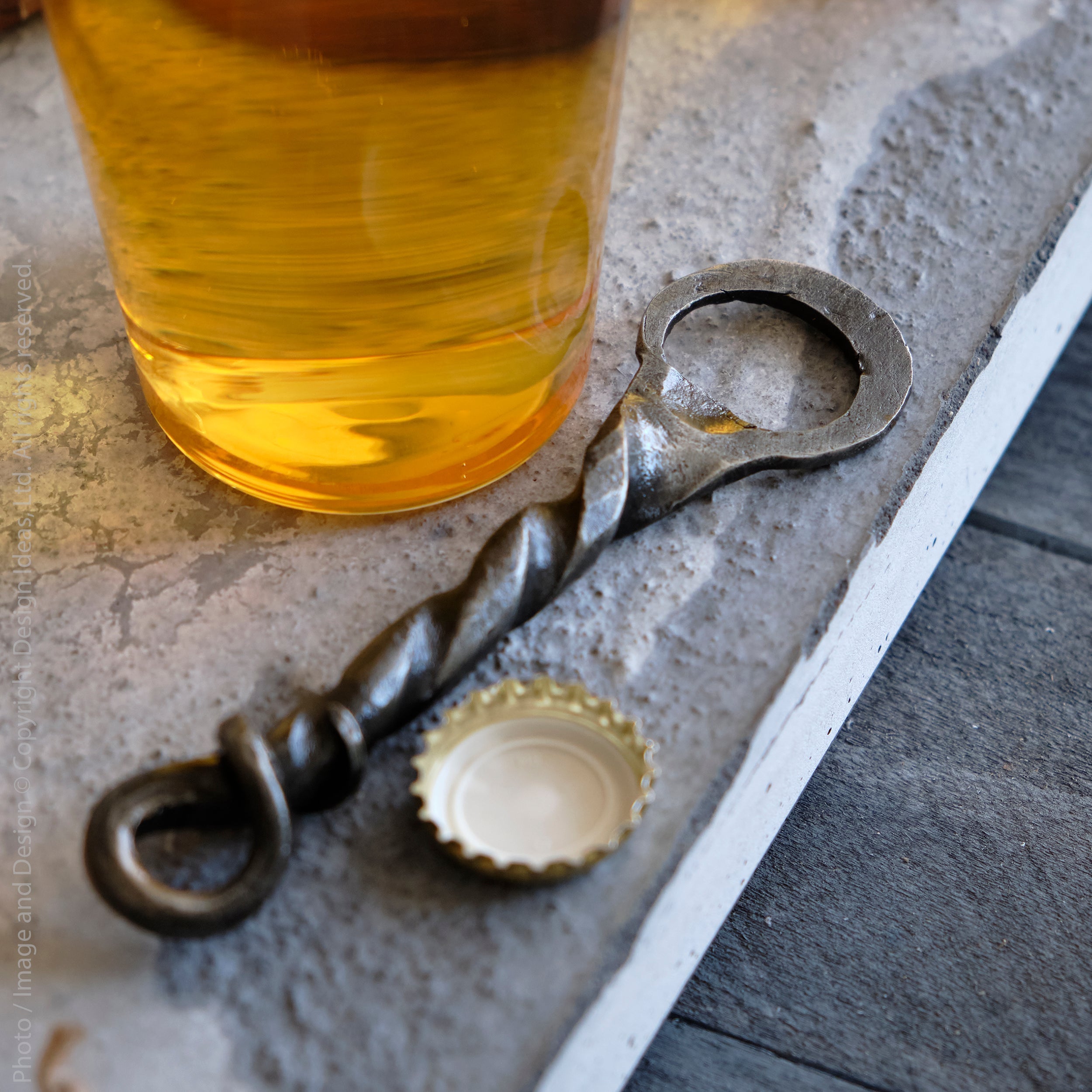 Brummel™ Hand Forged Stainless Steel Bottle Opener - Silver | Image 4 | Premium Bottle Opener from the Brummel collection | made with Stainless Steel for long lasting use | texxture