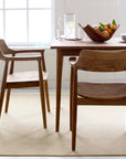 Oslo Teak Dining Table   | Image 2 | From the Oslo Collection | Skillfully made with natural teak for long lasting use | This table is sustainably sourced | Available in natural color | texxture home