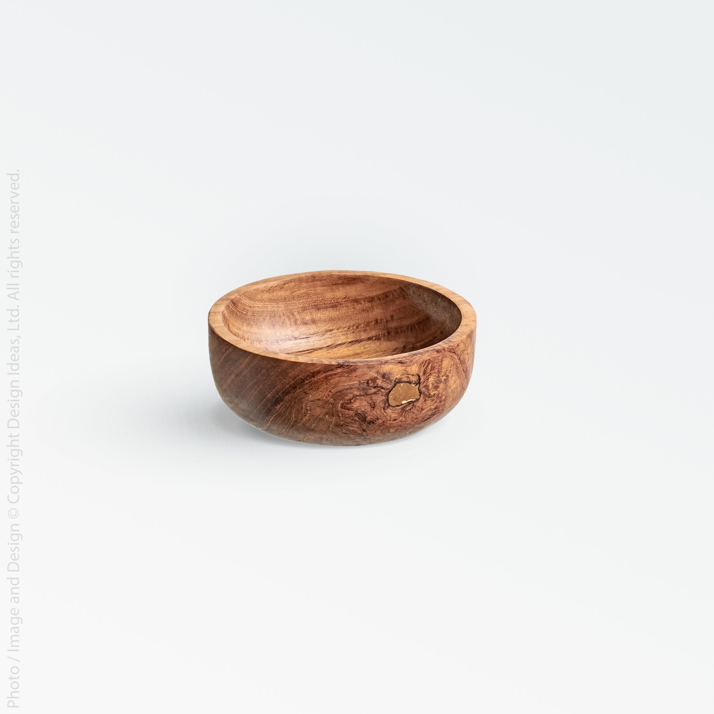 Chiku Teak Bowl (4.7 Inch Dia) - Black Color | Image 1 | From the Chiku Collection | Expertly created with natural teak for long lasting use | This bowl is sustainably sourced | Available in natural color | texxture home