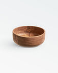 Chiku Teak Bowl (5.5 Inch Dia) - Black Color | Image 1 | From the Chiku Collection | Skillfully crafted with natural teak for long lasting use | This bowl is sustainably sourced | Available in natural color | texxture home