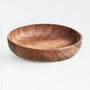 Chiku™ bowl (9.8" dia) - Natural | Image 1 | Premium Bowl from the Chiku collection | made with Teak wood for long lasting use | sustainably sourced with recycled materials | texxture