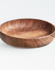 Chiku™ bowl (9.8" dia) - Natural | Image 1 | Premium Bowl from the Chiku collection | made with Teak wood for long lasting use | sustainably sourced with recycled materials | texxture