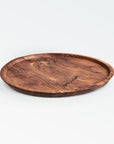 Chiku Teak Tray (Medium) - Black Color | Image 1 | From the Chiku Collection | Skillfully crafted with natural teak for long lasting use | This tray is sustainably sourced | Available in natural color | texxture home